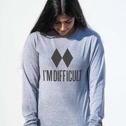 Skiing & Snowboarding Tshirt Long Sleeve - I'm Difficult