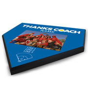 Softball Home Plate Plaque - Thank You Coach Photo