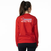 Hockey Crewneck Sweatshirt - Hockey Mom Sticks (Back Design)