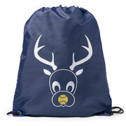Softball Drawstring Backpack - Reindeer