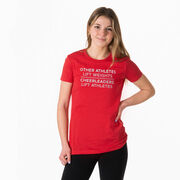 Cheerleading Women's Everyday Tee - Cheerleaders Lift Athletes