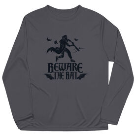 Baseball Long Sleeve Performance Tee - Beware The  Bat