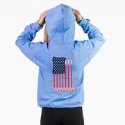Hockey Hooded Sweatshirt - USA Sticks (Back Design)