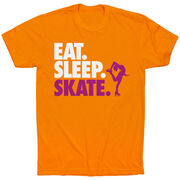 Figure Skating T-Shirt Short Sleeve Eat. Sleep. Skate.