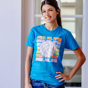 Volleyball Short Sleeve T-Shirt - Bump, Set, Spike