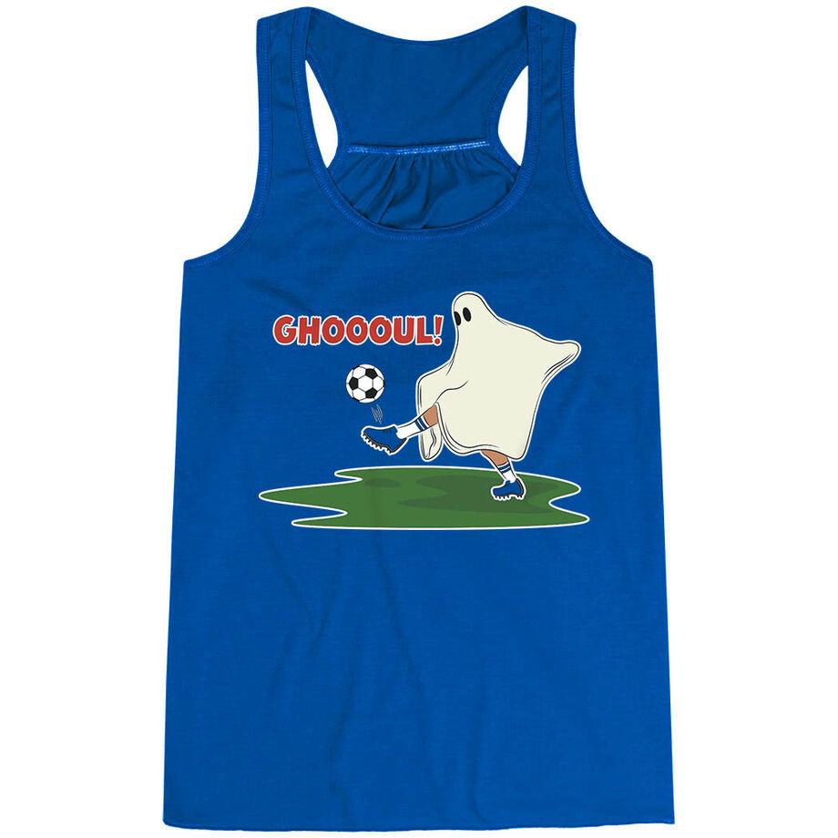  Soccer Flowy Racerback Tank Top - Soccer Ghoul