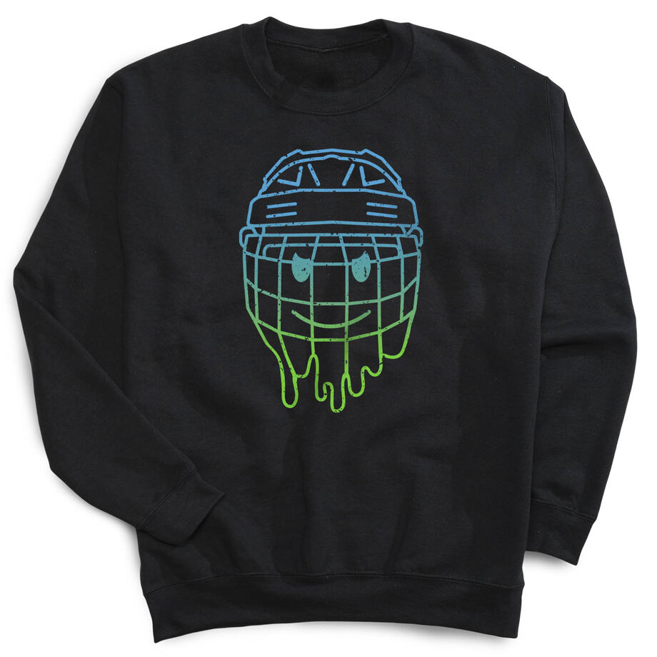 Hockey Crewneck Sweatshirt - Have An Ice Day Smiley