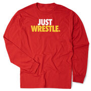 Wrestling Tshirt Long Sleeve - Just Wrestle