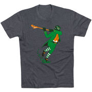 Guys Lacrosse Short Sleeve T-Shirt - Lacrosse Leprechaun