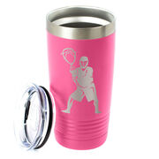 Guys Lacrosse 20 oz. Double Insulated Tumbler - Goalie Silhouette