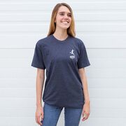 Soccer Short Sleeve T-Shirt - Spot The Soccer Dog (Back Design)