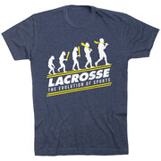 Guys Lacrosse Short Sleeve T-Shirt - Evolution of Lacrosse