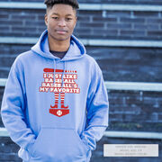 Baseball Hooded Sweatshirt - Baseball's My Favorite