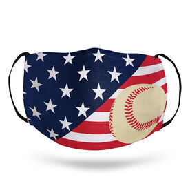 Baseball Face Mask - USA Flag