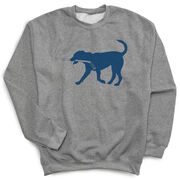 Hockey Crewneck Sweatshirt - Rocky the Hockey Dog