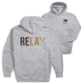 Girls Lacrosse Hooded Sweatshirt - Relax (Back Design)