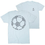 Soccer Short Sleeve T-Shirt - Soccer Words (Back Design)