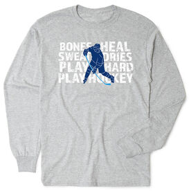 Hockey Tshirt Long Sleeve - Bones Heal Hockey
