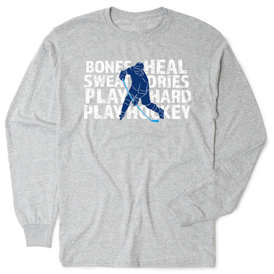 Hockey Tshirt Long Sleeve - Bones Heal Hockey
