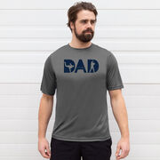 Baseball Short Sleeve Performance Tee - Baseball Dad Silhouette