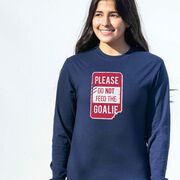 Hockey Tshirt Long Sleeve - Don't Feed The Goalie