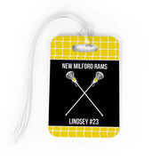 Girls Lacrosse Bag/Luggage Tag - Personalized Team Crossed Sticks