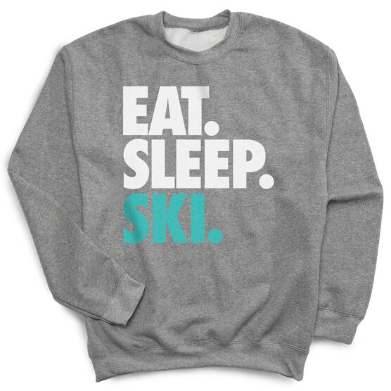 Skiing Crewneck Sweatshirt - Eat Sleep Ski