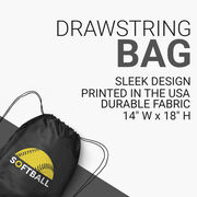 Softball Drawstring Backpack - Modern Softball