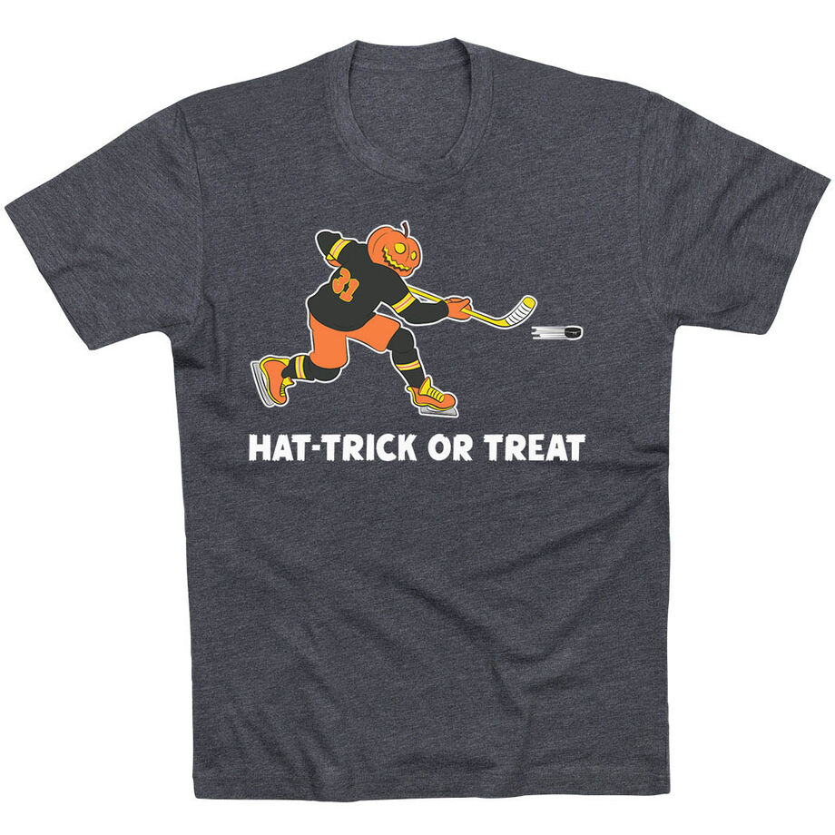 Hockey Short Sleeve T-Shirt - Hat-Trick or Treat