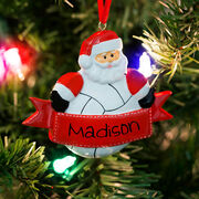 Volleyball Ornament - Volleyball Santa