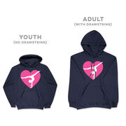 Gymnastics Hooded Sweatshirt - Gymnast Heart