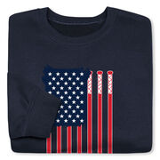 Hockey Crewneck Sweatshirt - American Flag