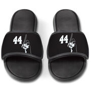 Baseball Repwell&reg; Slide Sandals - Batter with Number