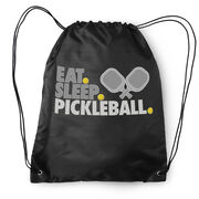 Pickleball Drawstring Backpack - Eat. Sleep. Pickleball