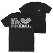 Pickleball Short Sleeve T-Shirt - Eat. Sleep. Pickleball (Back Design)