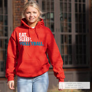 Volleyball Hooded Sweatshirt - Eat. Sleep. Volleyball.