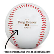 Engraved Baseball - Ring Bearer