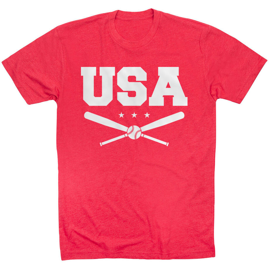 Baseball T-Shirt Short Sleeve - USA