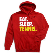 Tennis Hooded Sweatshirt - Eat. Sleep. Tennis.