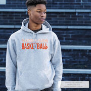 Basketball Hooded Sweatshirt - I'd Rather Be Playing Basketball