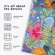 Lacrosse Performance Short Sleeve Button Down Shirt - Aloha