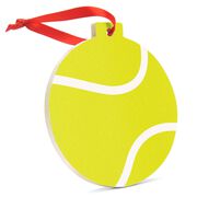 Tennis Round Ceramic Ornament - Tennis Ball Graphic