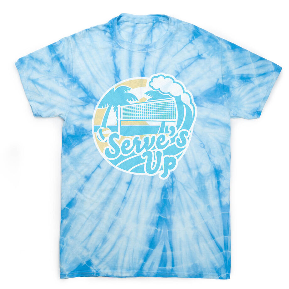 Volleyball Short Sleeve T-Shirt - Serve's Up Tie Dye