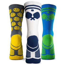 Pickleball Woven Mid-Calf Sock Set - Dink Shot
