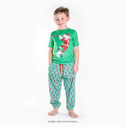 Guys Lacrosse Lounge Pants - Santa