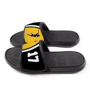 Guys Lacrosse Repwell&reg; Slide Sandals - Personalized Jumpshot