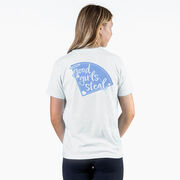 Softball Short Sleeve T-Shirt - Good Girls Steal (Back Design)