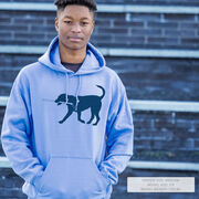 Hockey Hooded Sweatshirt - Rocky The Hockey Dog