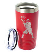 Guys Lacrosse 20 oz. Double Insulated Tumbler - Goalie Silhouette