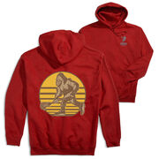 Guys Lacrosse Hooded Sweatshirt - BigFoot (Back Design)